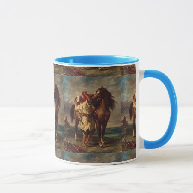 Caneca Ferdinand Delacroix Arab Saddling Seu Cavalo (Direita)