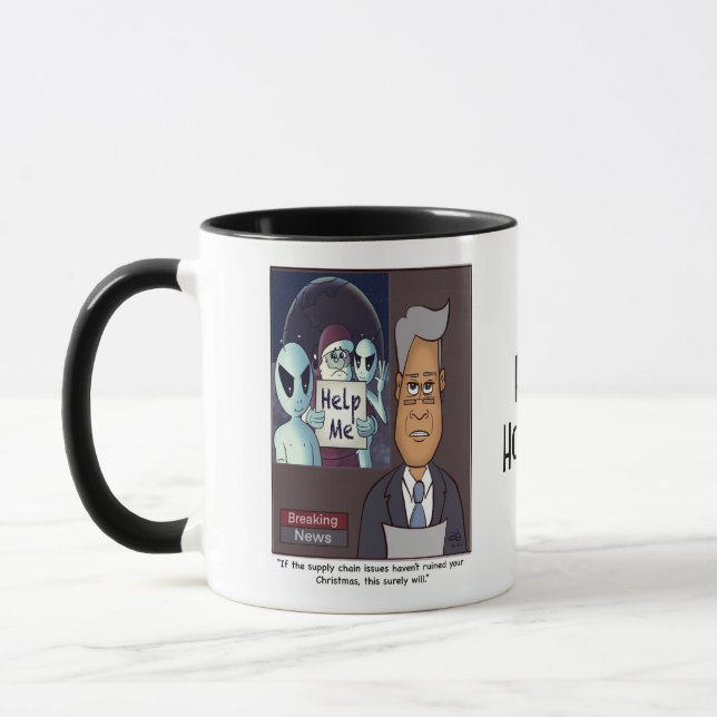 Caneca Feriado da cadeia de fornecimento (Esquerda)