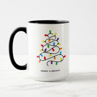 Caneca Feriado de Árvore Natal Lights Mug