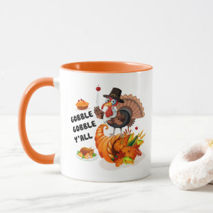 Caneca Feriado de peru de ação de graças