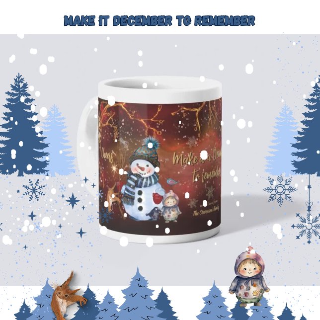 Caneca Feriado Dourado VERMELHO rico com Caracteres (Fancy RED Gold Holiday with Characters Mug)
