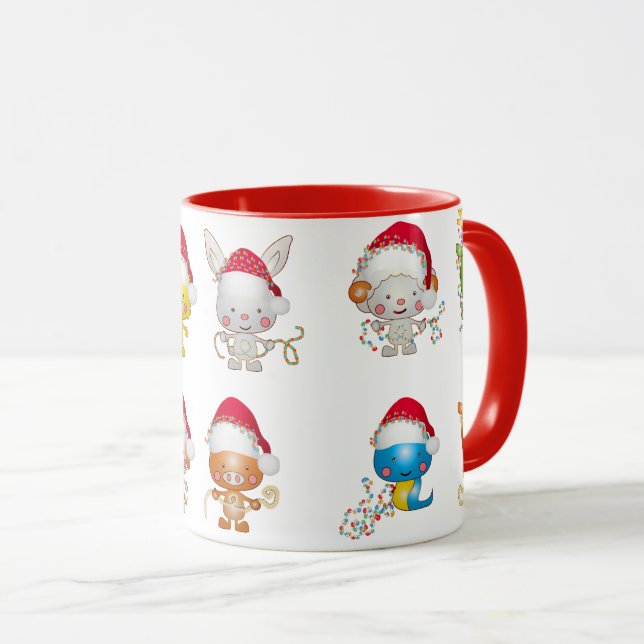 Caneca Feriado Feriado Feriado de Natal Bonito (Frente Esquerda)