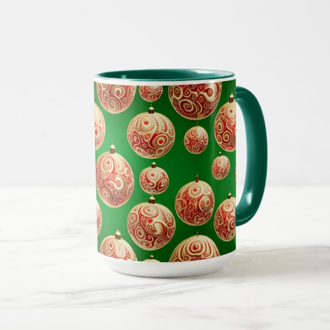 Caneca Feriado Vermelho e Verde (Frente Esquerda)