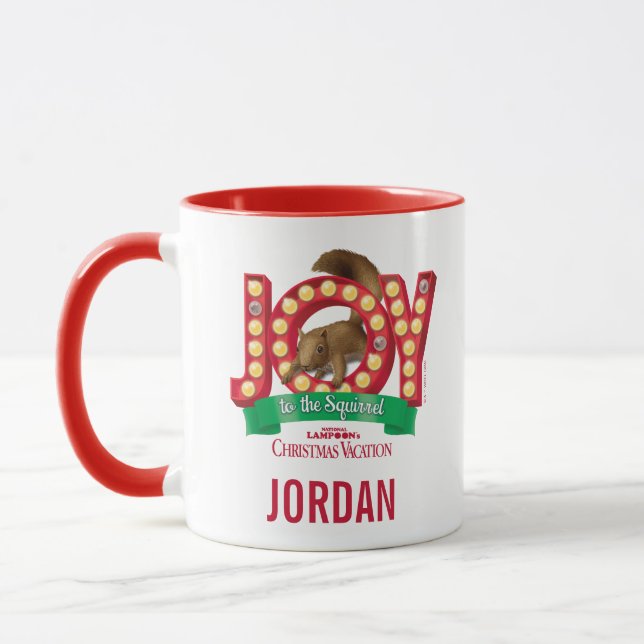 Caneca Férias de Natal | Alegria ao esquilo (Esquerda)