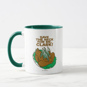 Caneca Férias de Natal Salve o pescoço para mim, Clark!
