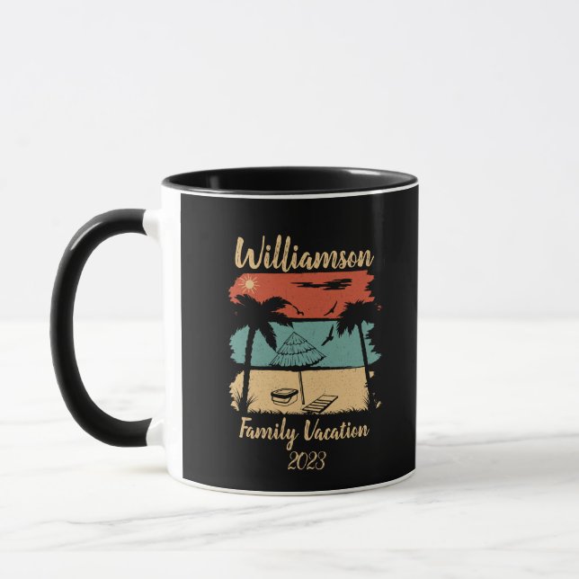 Caneca Férias familiares personalizadas (Esquerda)