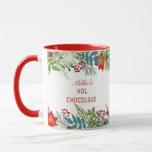 Caneca Férias Festivas de Natal Personalizadas (Esquerda)