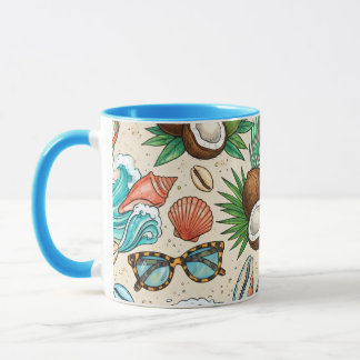 Caneca Férias tropicais.
