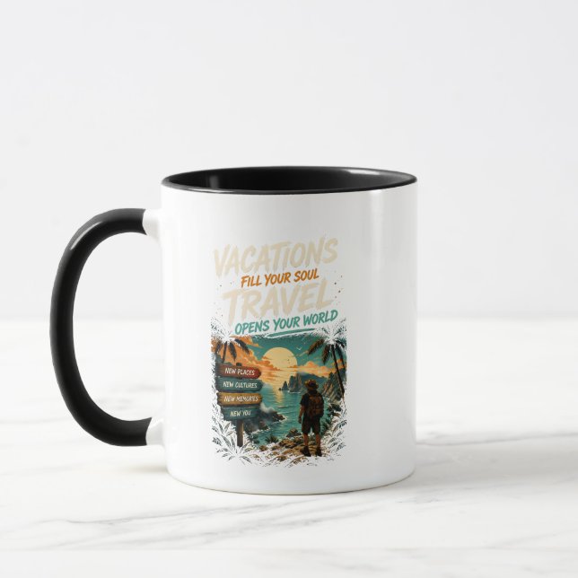 Caneca férias & viagens  (Esquerda)