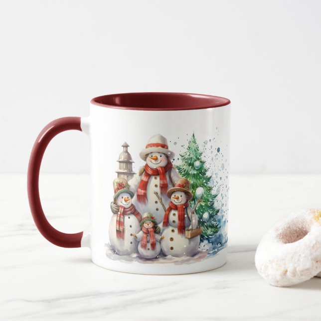 Caneca FESFESFESFANHA Família adiciona monograma (Com Donut)