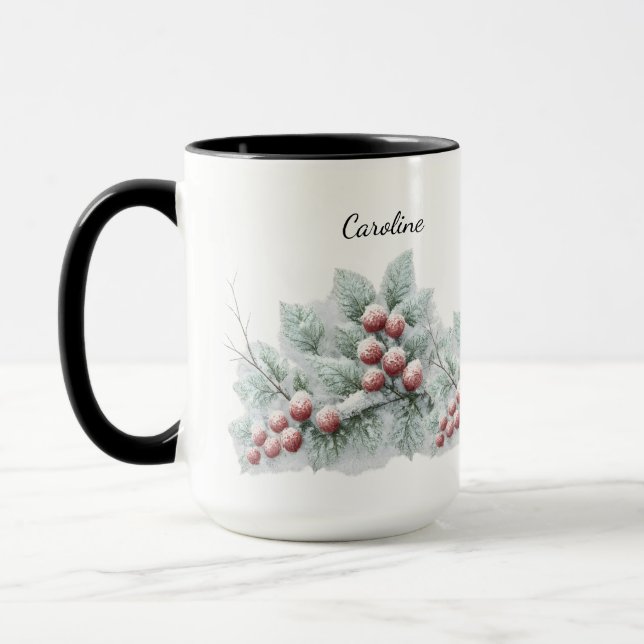 Caneca Festa Botânica de Inverno com Geleado e Pinheiro  (Esquerda)