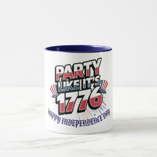 Caneca "Festa como se fosse 1776" Personalizado de Celeb 