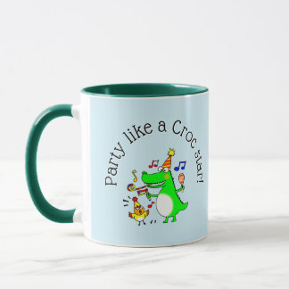 Caneca Festa Como uma Estrela Croc Crocodilo Dançante Fof