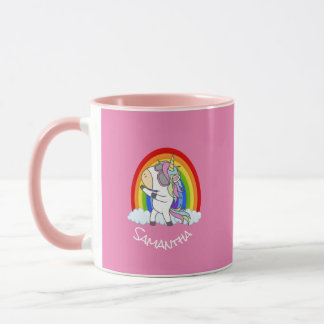 Caneca Festa de aniversário do Unicórnio - Mug Rosa