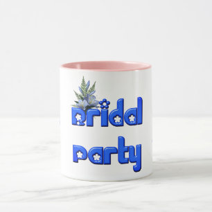 Caneca Festa de Bridal, Festa Personalizada, Azul