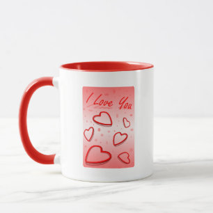 Caneca Festa de Escritório Paz Amor Obrigado Padrão Color