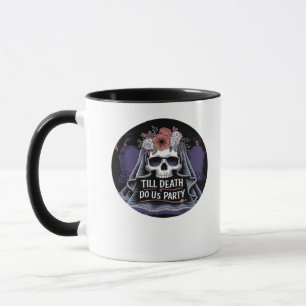 Caneca Festa de Halloween de Casamento de Spooky Festa de