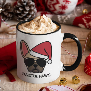 Caneca Festa de Natal - Cachorro Francês