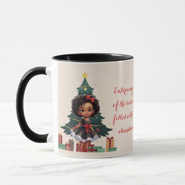 Caneca "Festa de Natal" - Saudação Afro-Americana (Esquerda)