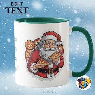 Caneca Festa de Pizza de papais noeis, Torneira de Natal