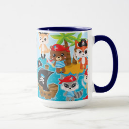 Caneca Festa Divertida de Pirata para Crianças