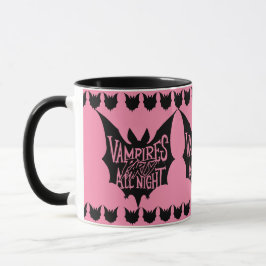 Caneca Festa Noturna: Festa de Halloween dos Vampiros