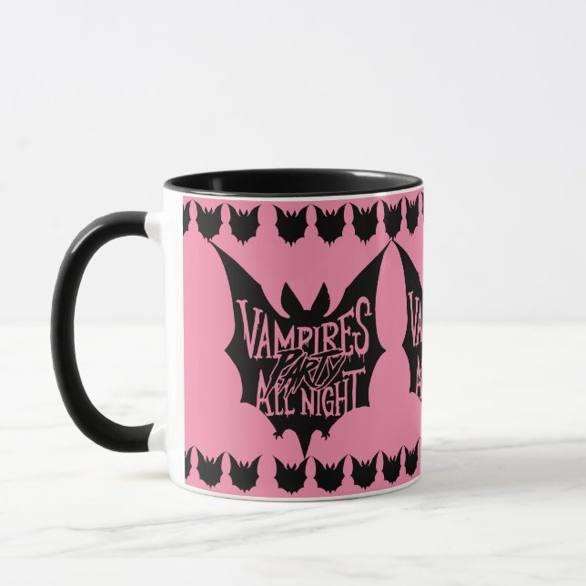 Caneca Festa Noturna: Festa de Halloween dos Vampiros (Esquerda)