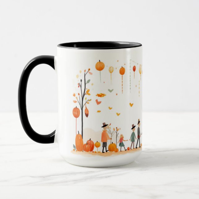 Caneca Festiva de Outono (Esquerda)