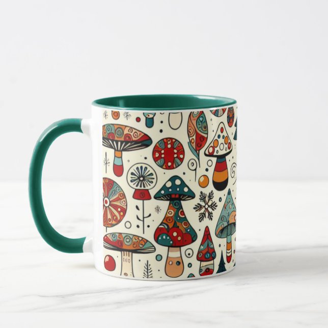 Caneca Festivo Fungi (Esquerda)