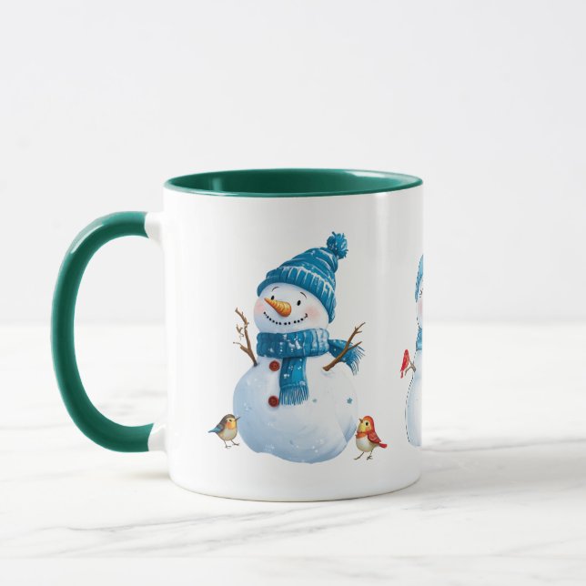 Caneca "Festivo Snowman Christmas Mug" (Esquerda)