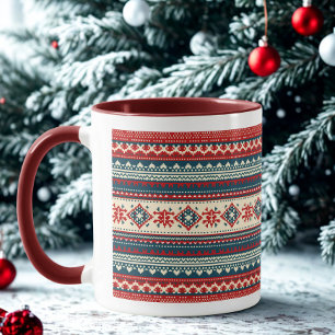 Caneca Festivo Vermelho moderno e festivo doce de Natal