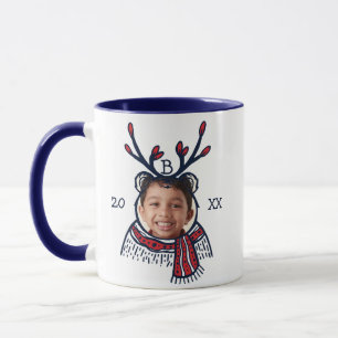 Caneca Festivo Xadrez Vermelha Festiva Foto de Panda