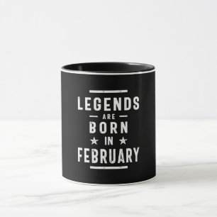 Caneca Fevereiro De Aniversário As Legendas De Presente S