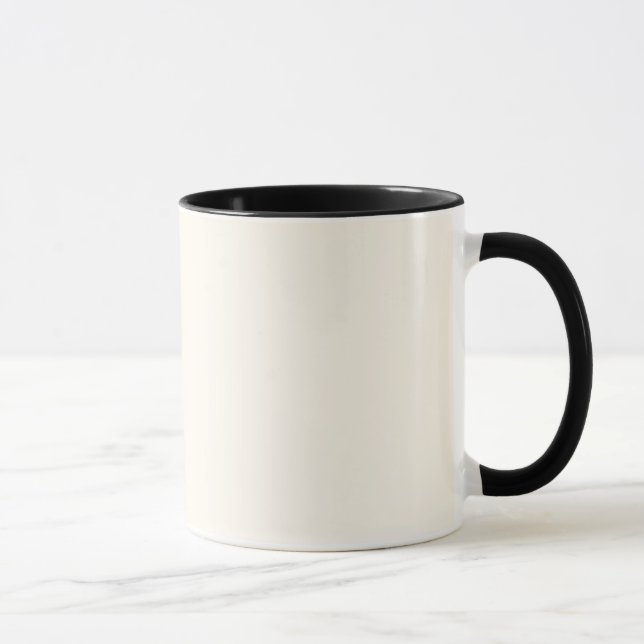 Caneca FFFAF0 Floral White Coffee Mug (Direita)