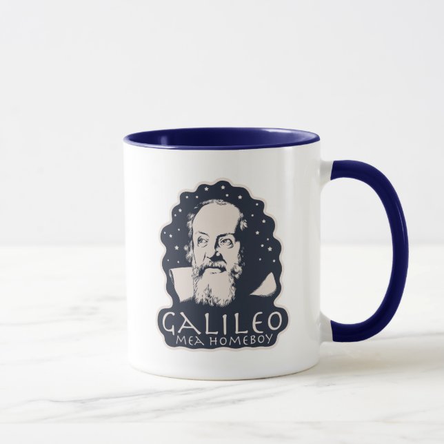 Caneca Ficar em casa de Galileo Mea (Direita)