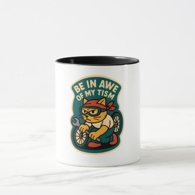 Caneca ficar impressionado com o meu tism (Centro)