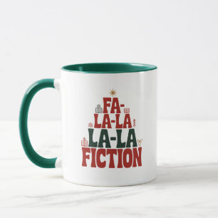 Caneca Ficção de Fa-la-la Férias Leitura