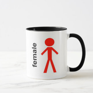 Caneca Figura fêmea da vara