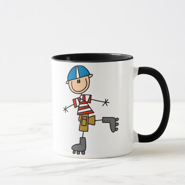 Caneca Figura patinagem da vara de rolo (Direita)