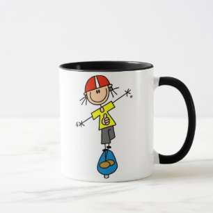 Caneca Figura skater da vara