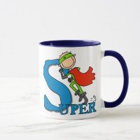 Figura super herói da vara