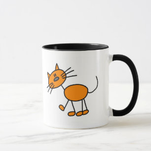 Caneca Figura t-shirt e presentes da vara do gato