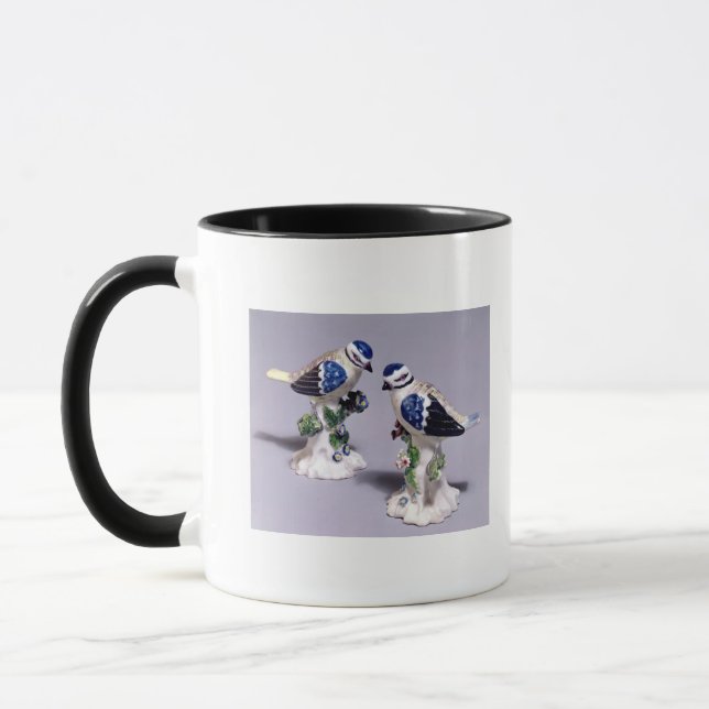 Caneca Figuras de Derby dos bluetits, c.1760 (Esquerda)