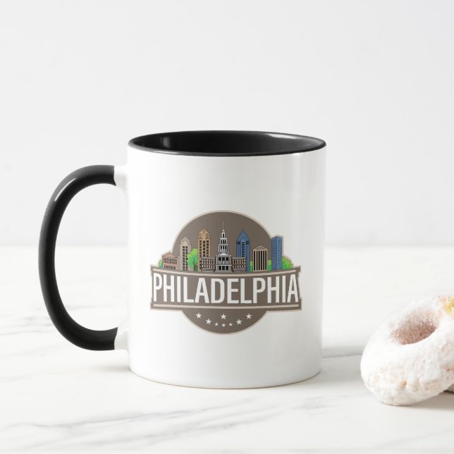 Caneca Filadélfia Pensilvânia (Com Donut)