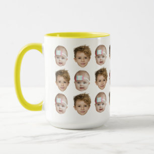 Caneca Filha de rosto Padrão Vovô Pai Aniversário Present