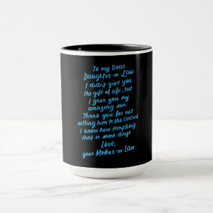 Caneca Filha Engraçada De Direito Para Minha Querida Filh