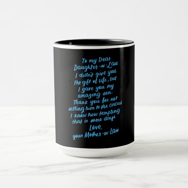 Caneca Filha Engraçada De Direito Para Minha Querida Filh (Centro)