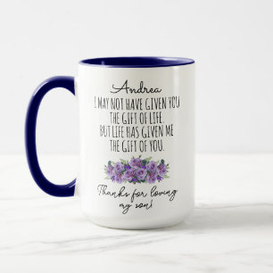 Caneca Filha Personalizada em Direito, Obrigados por amar