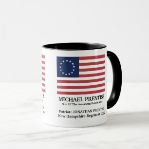 Caneca Filho Da Bandeira Da Revolução Americana