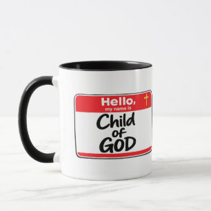 Caneca Filho de DEUS - Crachá